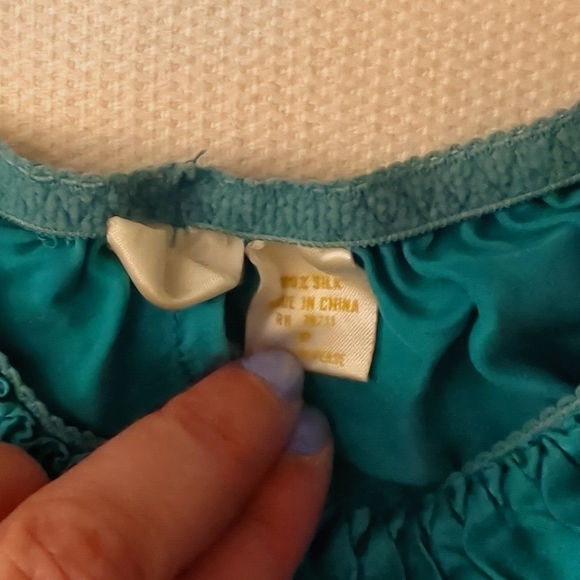 Victoria's Secret silk teal tap pants - Picture 2 of 4